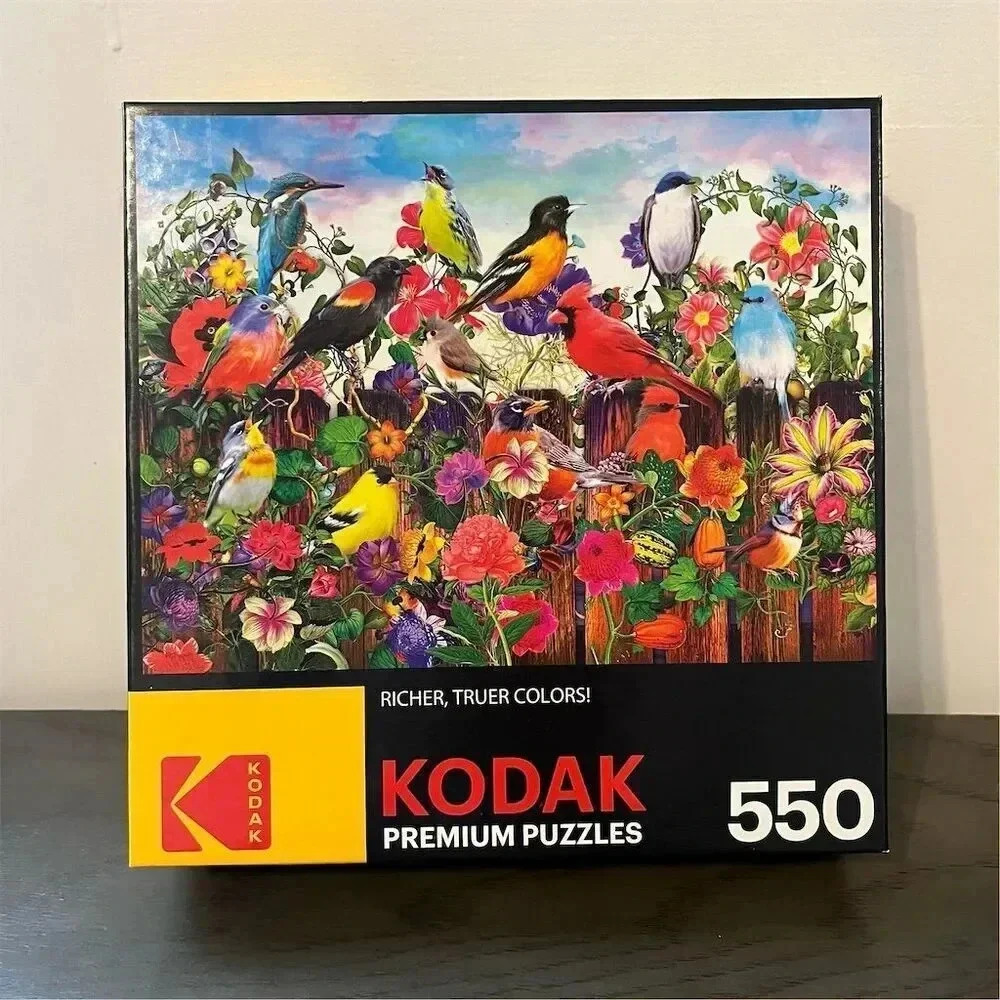 Kodak Premium 550 Piece Jigsaw Puzzle - Birds and Blooms Theme